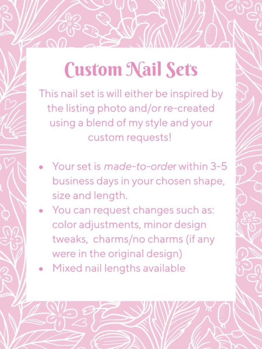 💅 Custom Re-Creation Press-On Nails (Made to Order) - Picture 3 of 6